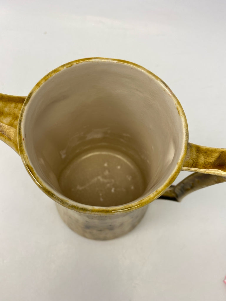 Gold Brown Mottled Pottery