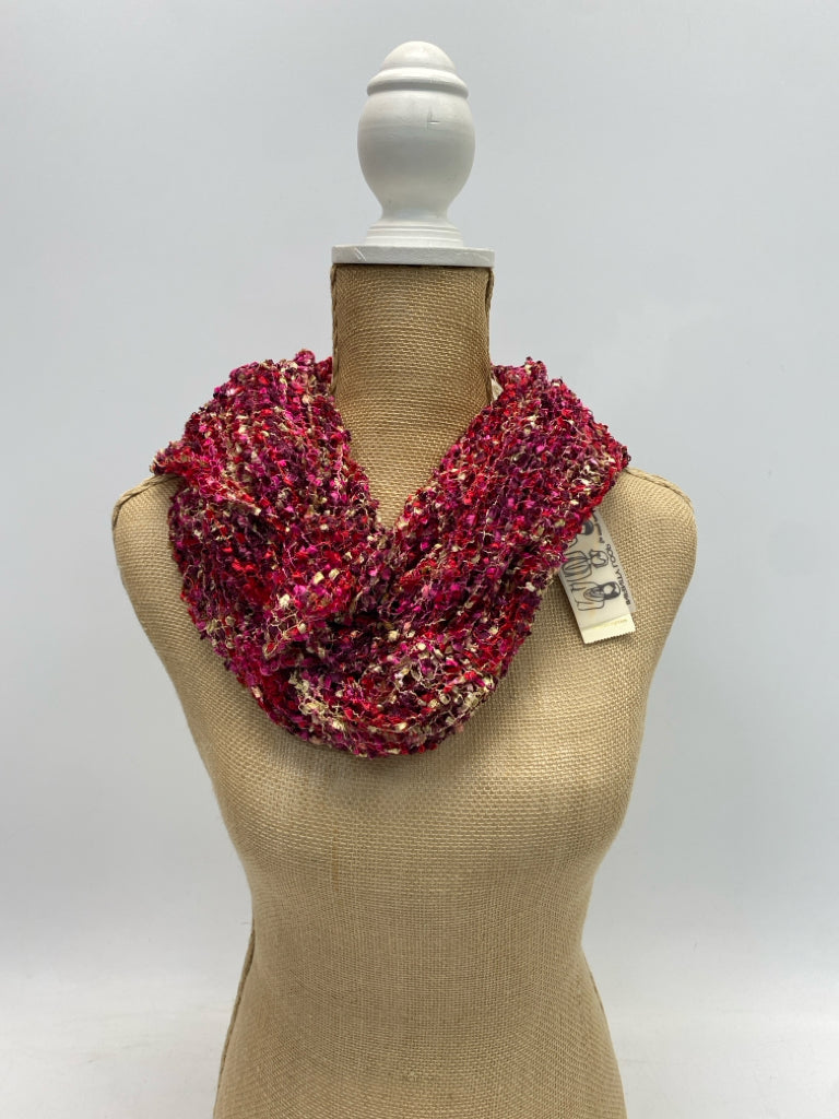 NWT Pink Red/Gold Scarf