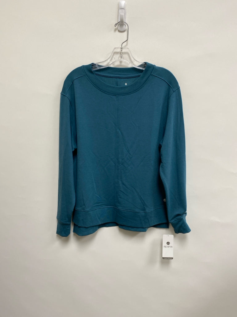 NWT Apana Size S Dark Turquiose Long Sleeve Athletic Top