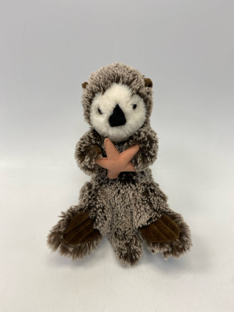 Brown White/Coral Starfish Stuffed Animal