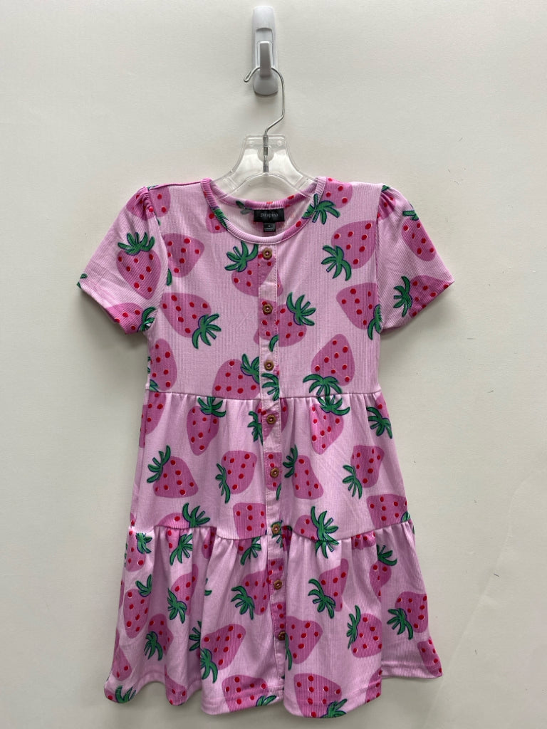 SIZE 6 Pink Green Strawberry Girl&