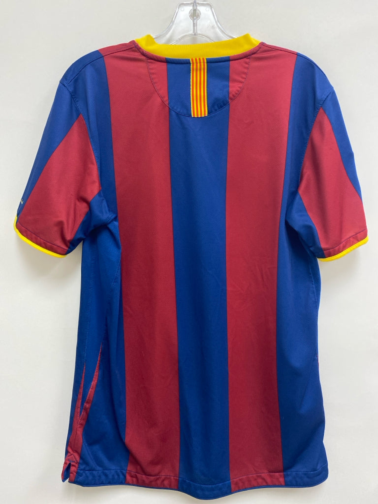 Nike Size M Blue Red/Yellow Striped Men&