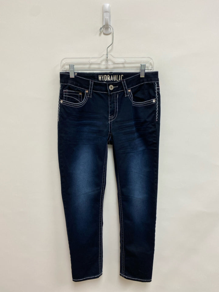 Hydraulic Size 9/10 Denim Embroidered Ladies Jeans