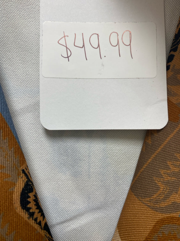 NWT Size S Brown/Black Slate Blue Cowboy Short Sleeve Ladies Dress
