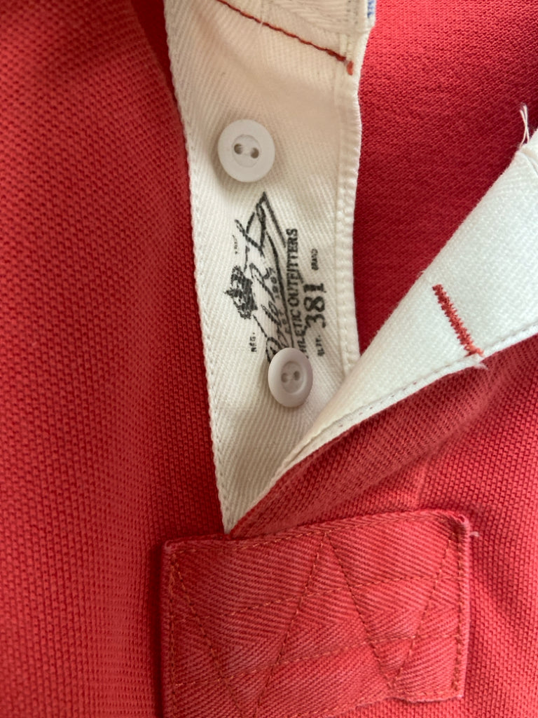 Ralph Lauren Size S Red Navy/White Striped Polo Men&