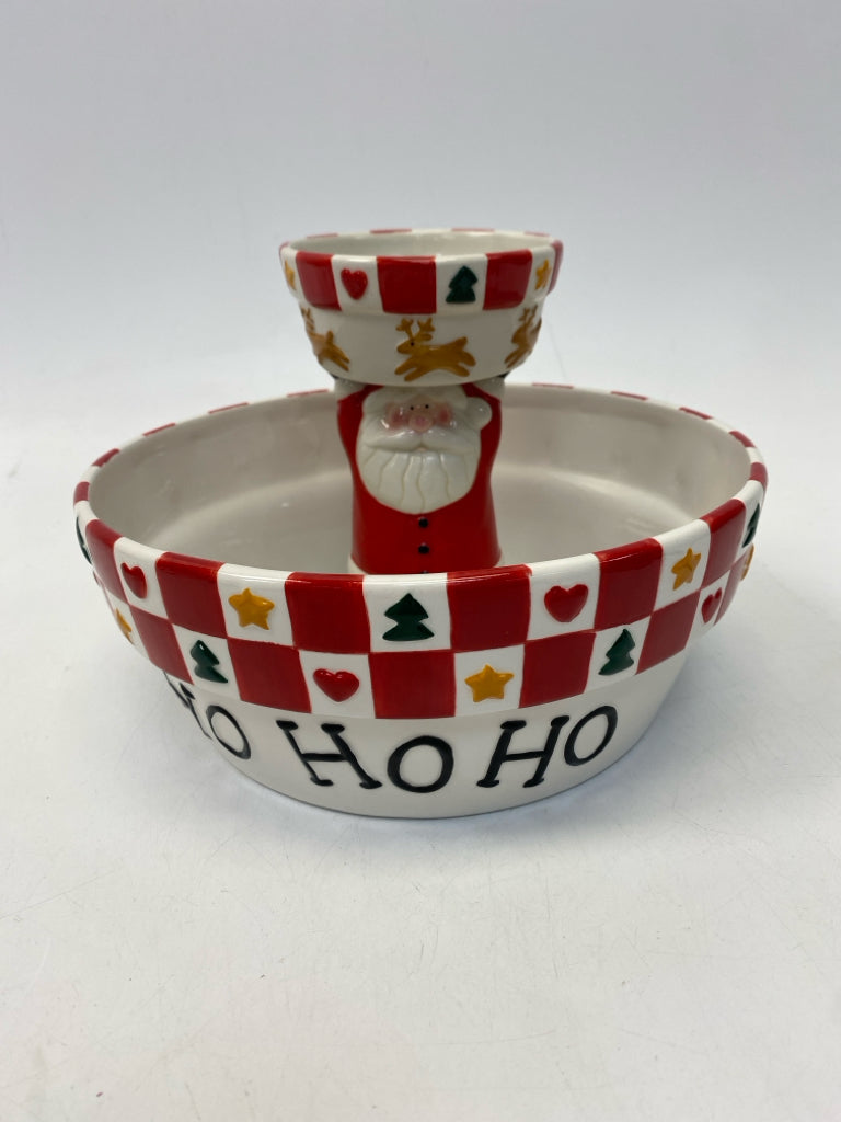 Red/White Santa Ceramic Christmas