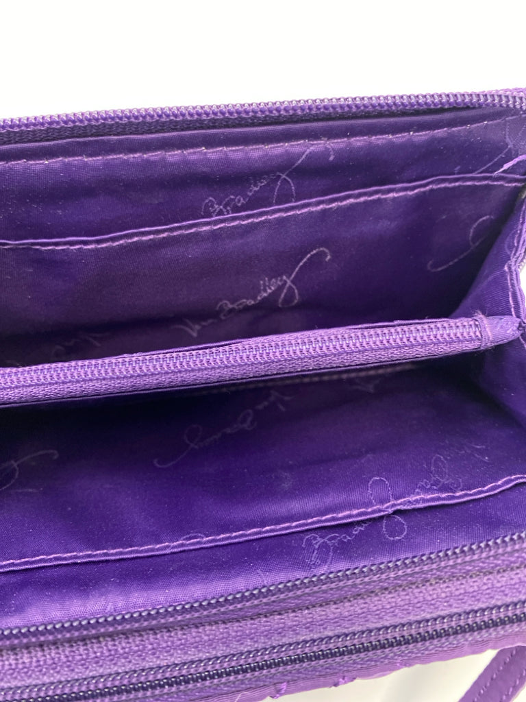 Vera Bradley Purple Quilted Fabric Crossbody