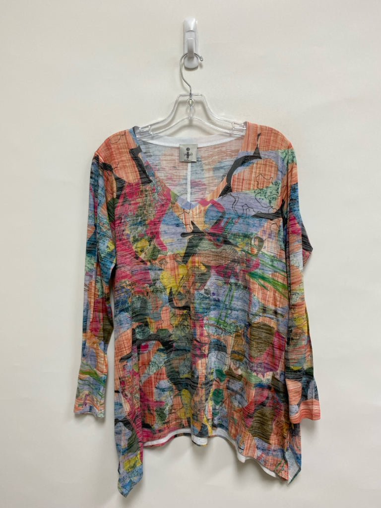 Inoah Size S Multi Color Abstract Ladies Top