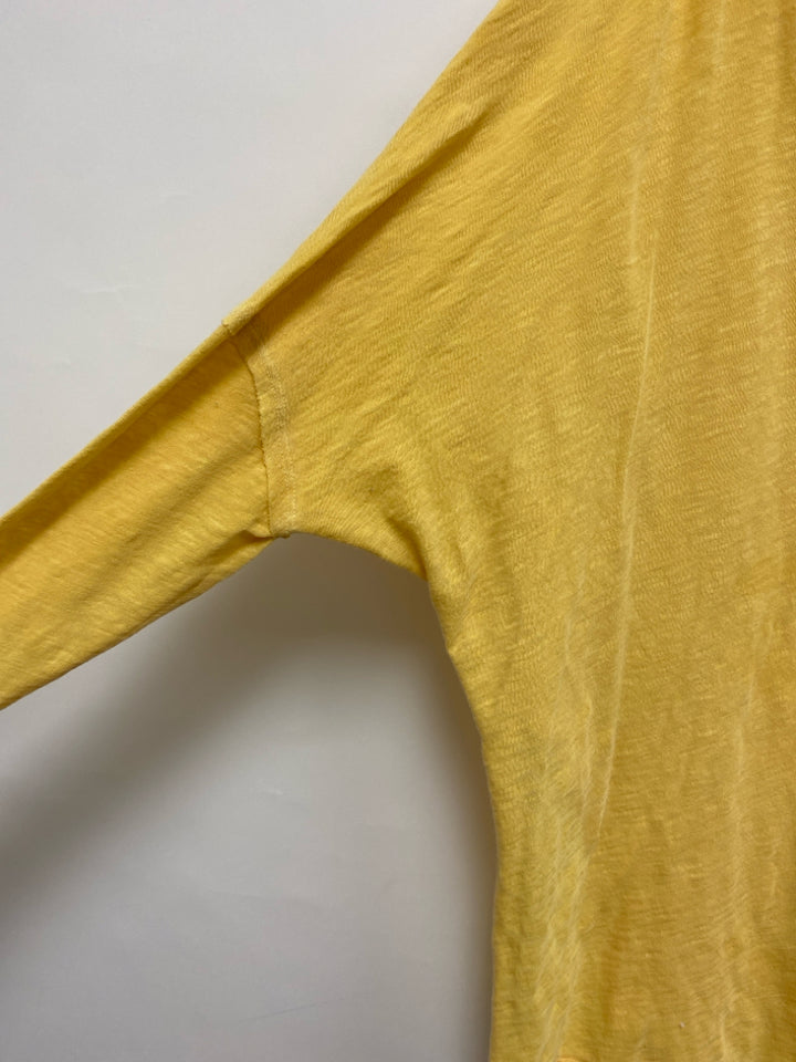 We The Free Size XS Yellow Long Sleeve Tee Ladies Top