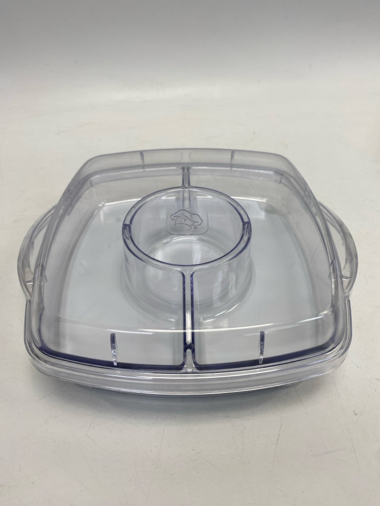 Pampered Chef White Clear Serving Piece