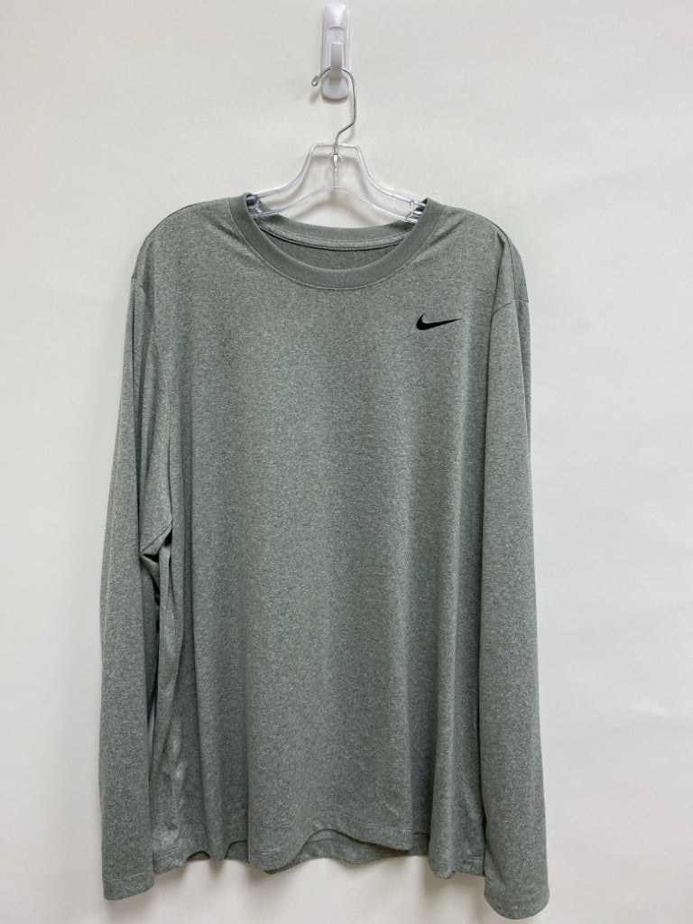 Nike Size XL Gray Mottled Long Sleeve Men&