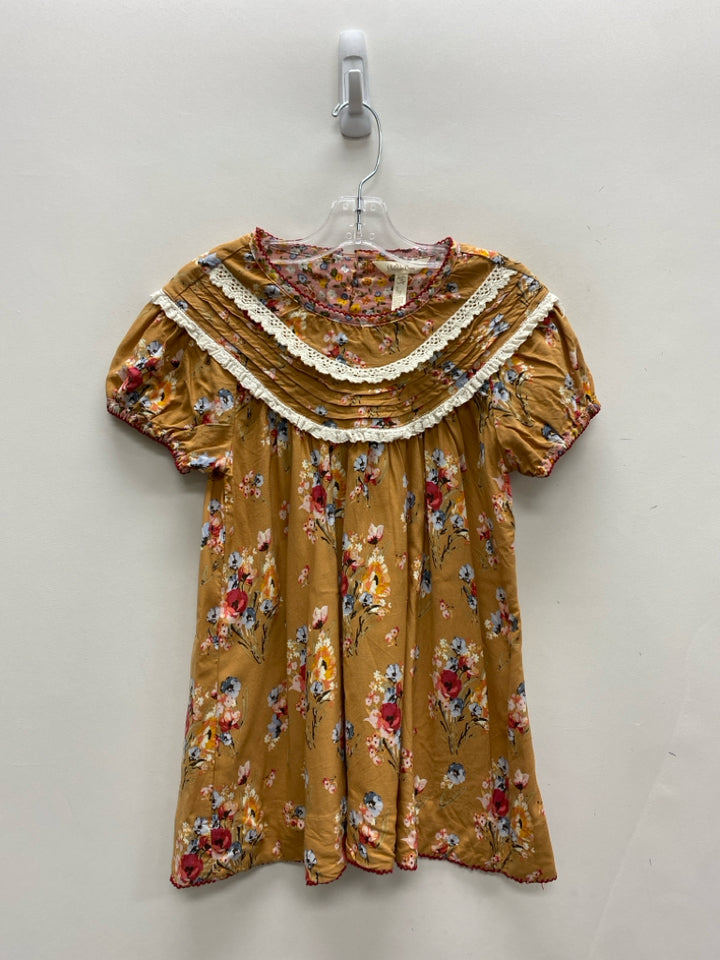 Matilda Jane SIZE 10 Tan/Cream Blue/Multi Floral Girl&