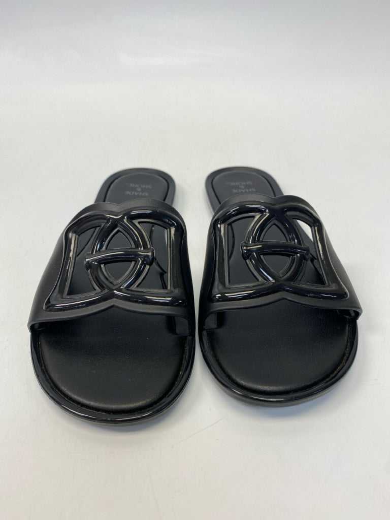 Shade &amp; Shore  Size 7 Black Sandals