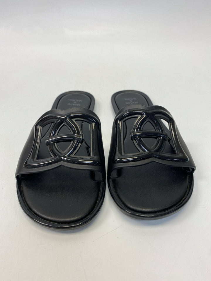 Shade &amp; Shore  Size 7 Black Sandals