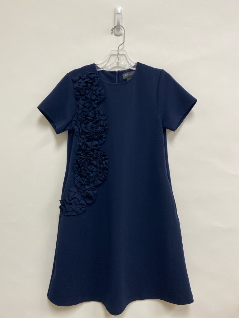 Size S Navy Ruffles Ladies Dress