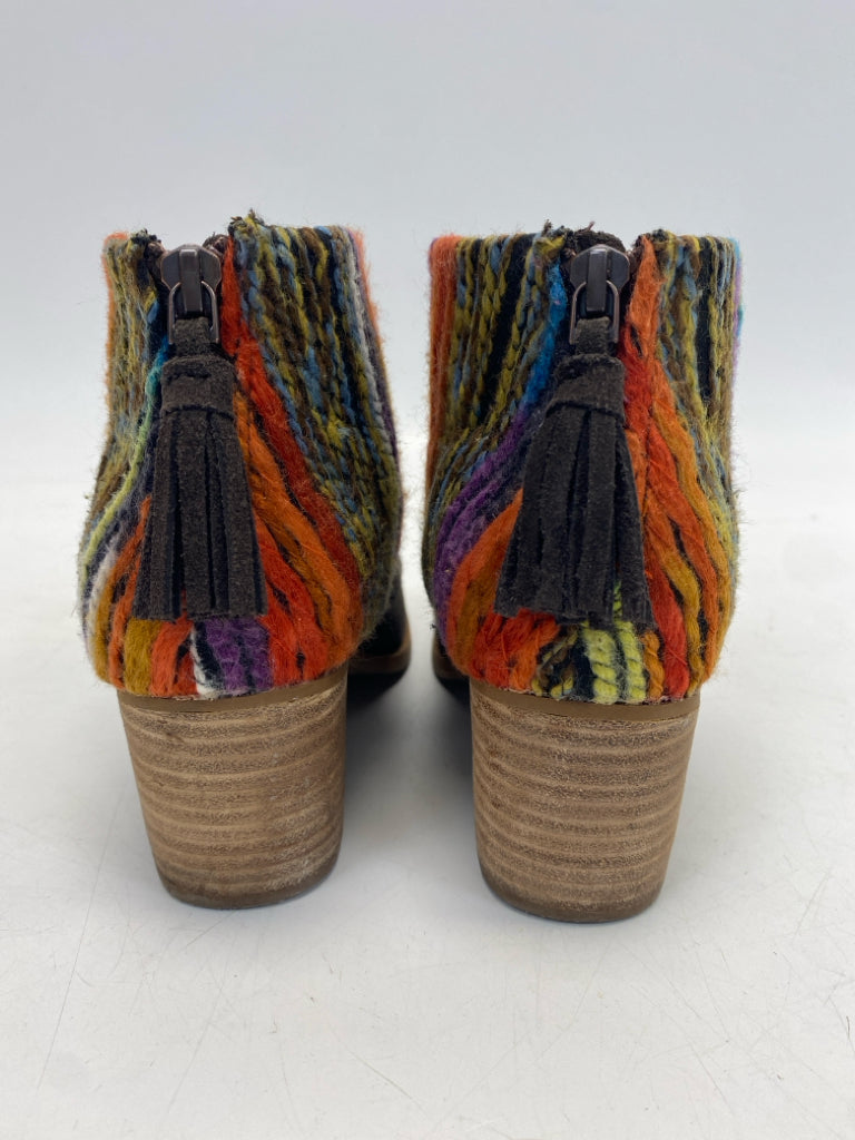 Toms US Shoe Size 7 Brown Multi-Color Zipper Boots