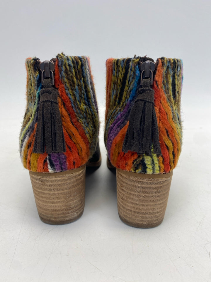 Toms US Shoe Size 7 Brown Multi-Color Zipper Boots