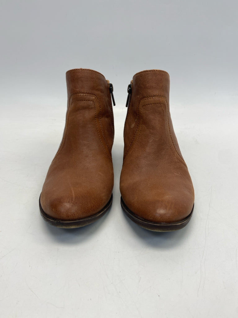 Lucky Brand  Size 7.5 Bronze Side Zipper Boots