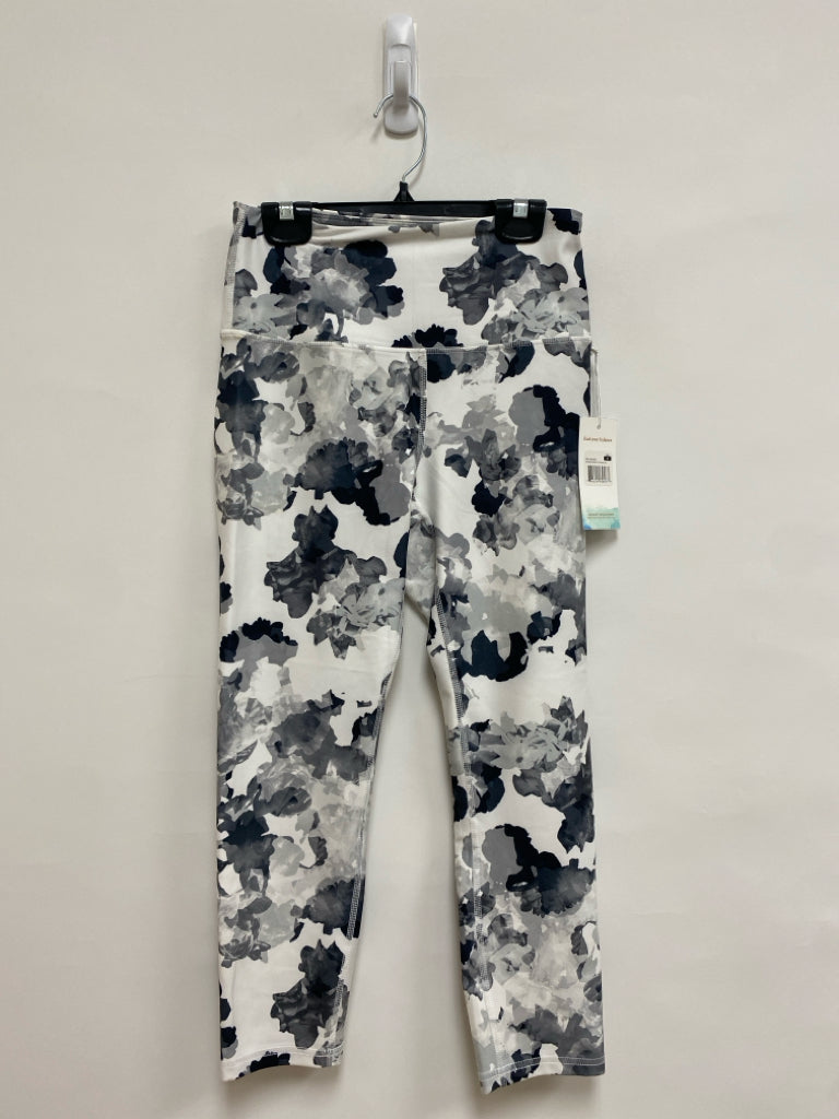 NWT Balance Collection Size S White/Gray Abstract Cropped Athletic Leggings