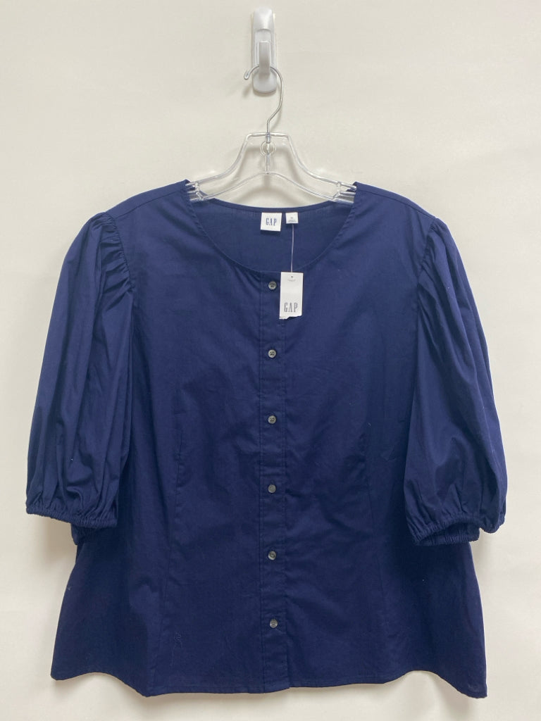 NWT Gap Size XL Navy Puff Sleeve Ladies Top