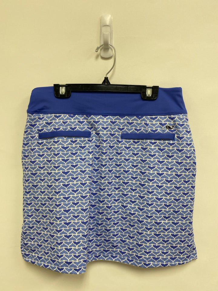 NWT Vineyard Vines Size XS Blue White Print Athletic Skort