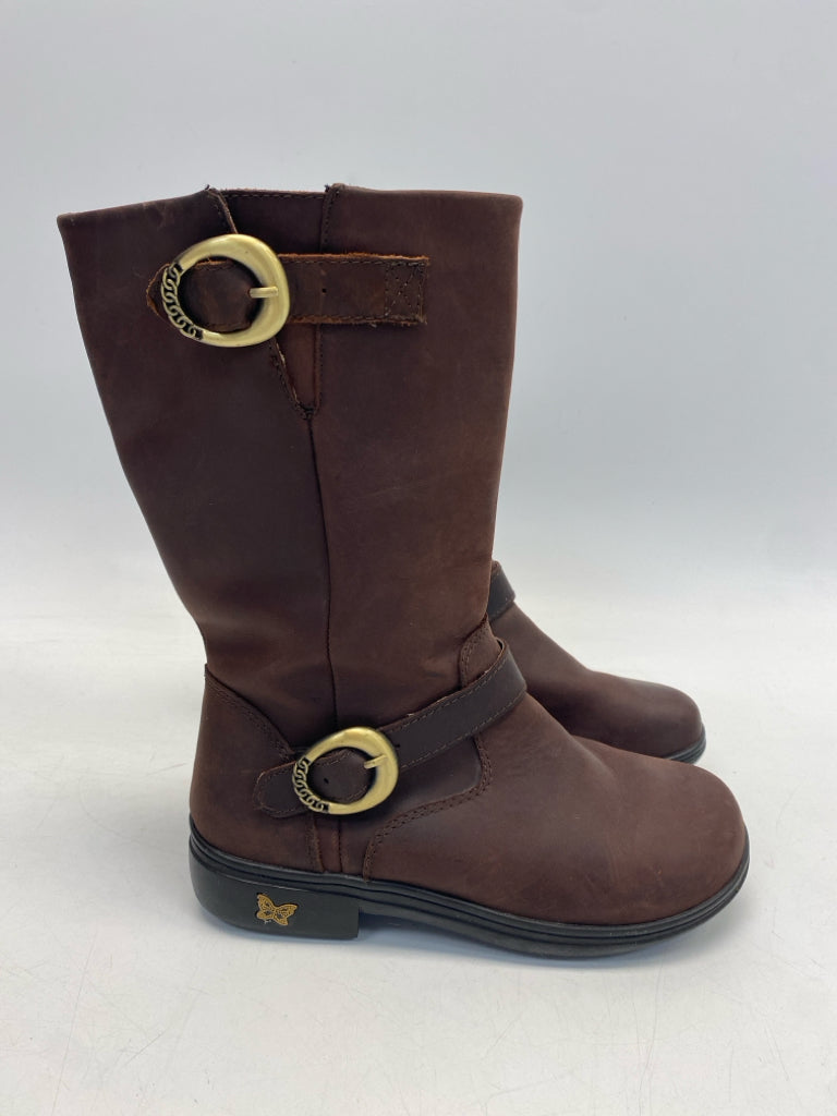 Alegria EU Shoe Size 39 Brown Side Zipper Boots