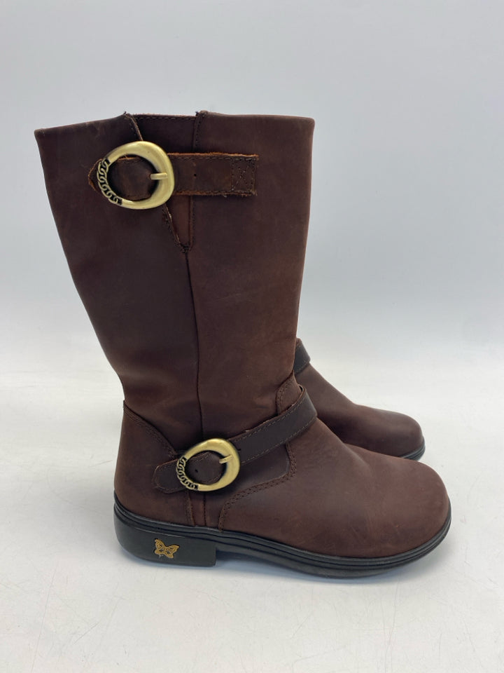 Alegria EU Shoe Size 39 Brown Side Zipper Boots