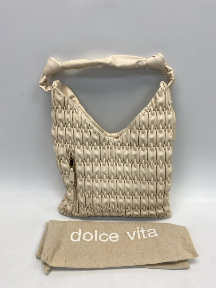 Dolce Vita Ivory Quilted Handbag