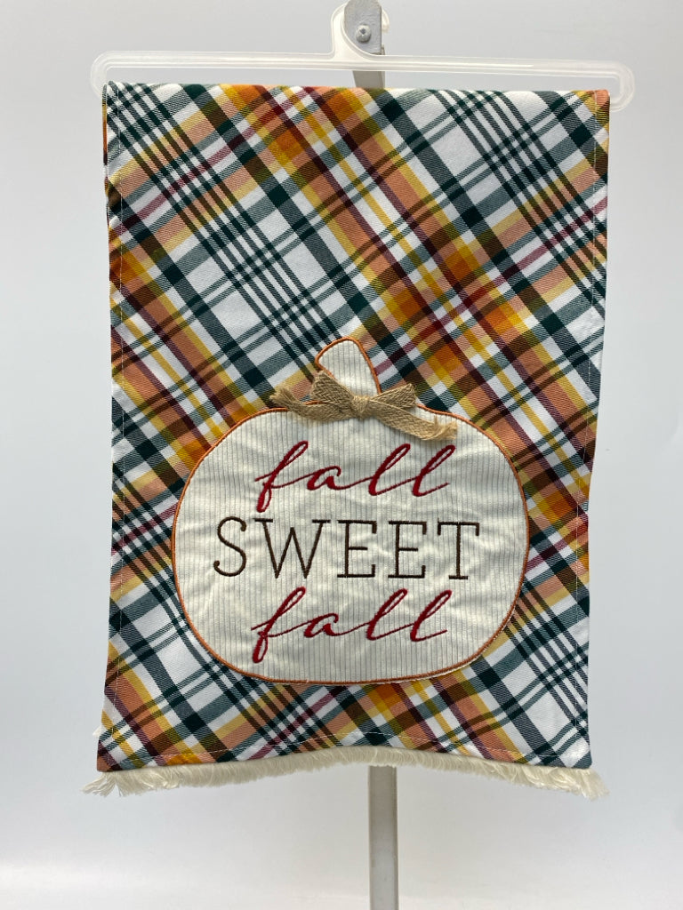 Green/White Orange/Yellow Plaid Fall