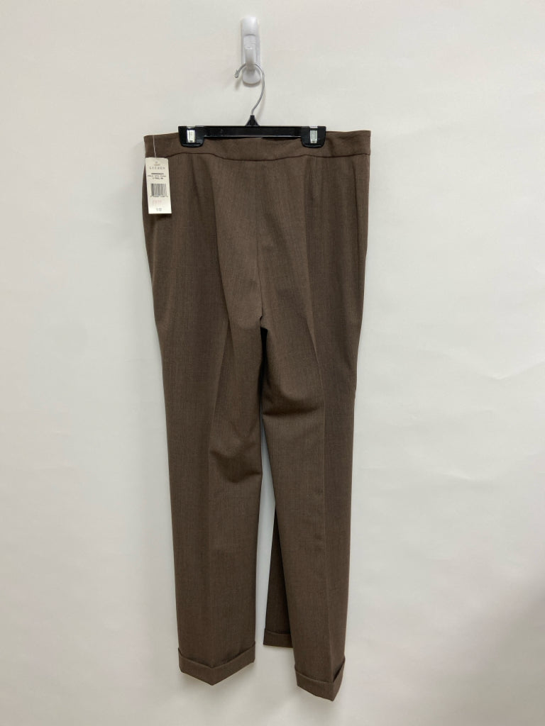 NWT Lauren Ralph Lauren Size 10 Brown Wide Leg Ladies Pants