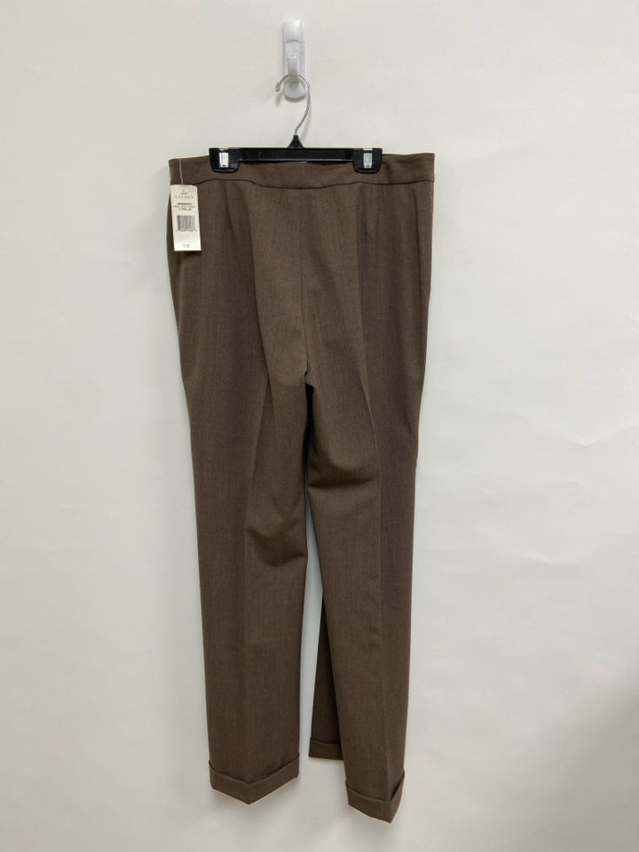NWT Lauren Ralph Lauren Size 10 Brown Wide Leg Ladies Pants