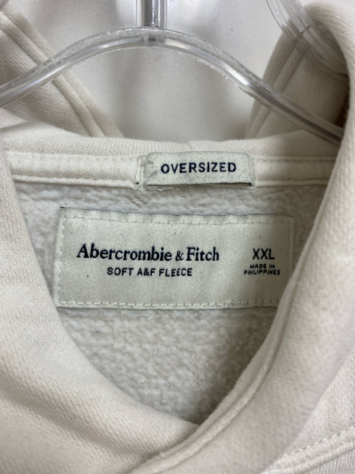 Abercrombie &amp; Fitch  SIZE  XXL White Words Hooded Plus Size Top