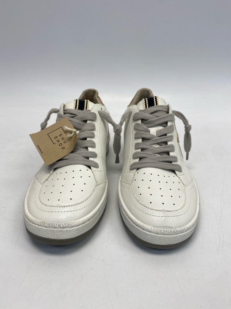 NWT Shu Shop US Shoe Size 9 White Gold Star(s) Sneakers
