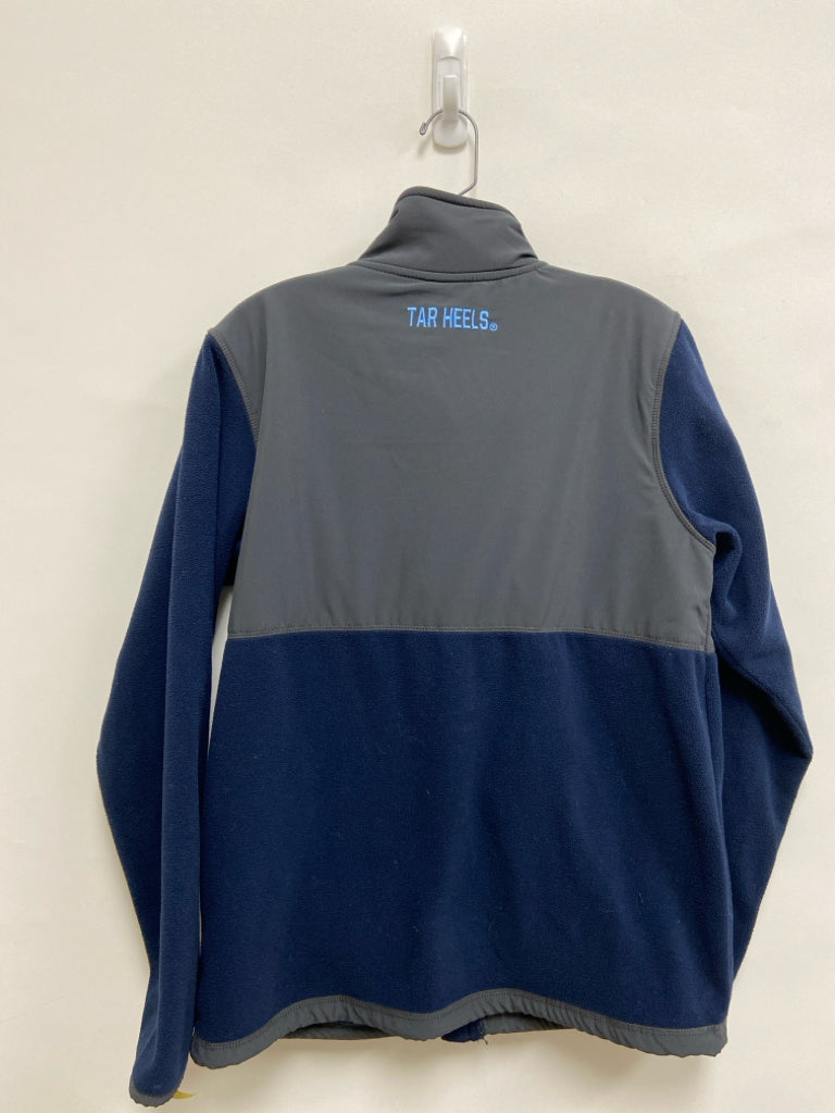 COLOSSEUM Size M Charcoal Navy UNC Zip Down Men&