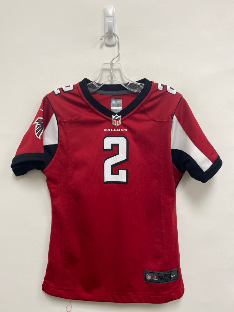NFL SIZE 10/12 Red White/Black Trimmed Boy&