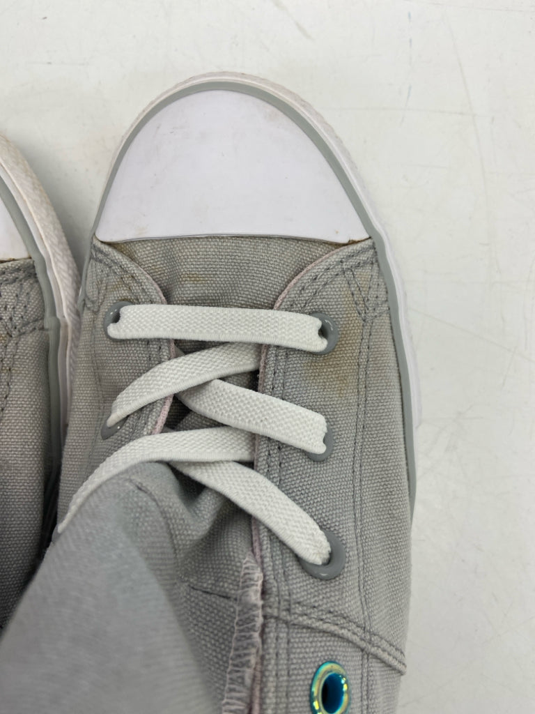 Converse SIZE 4 Gray Canvas Girl&