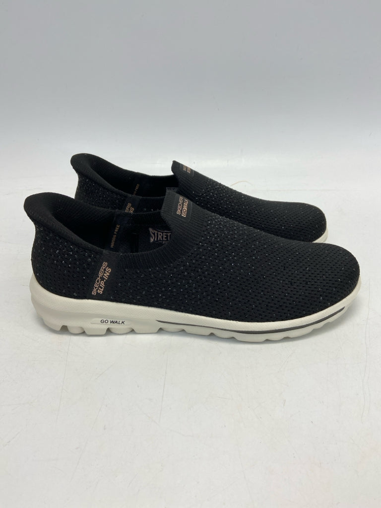 Skechers  Size 9.5 Black Beaded Sneakers