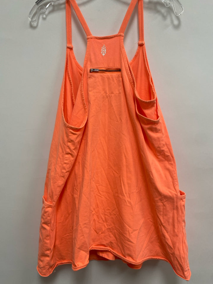 FP Movement Size S Neon Orange Sleeveless Athletic Dress
