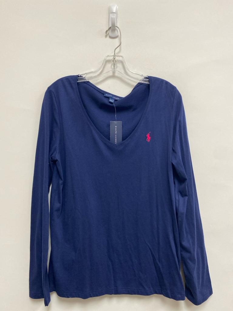 NWT Ralph Lauren Size XL Navy Long Sleeve Tee Ladies Top