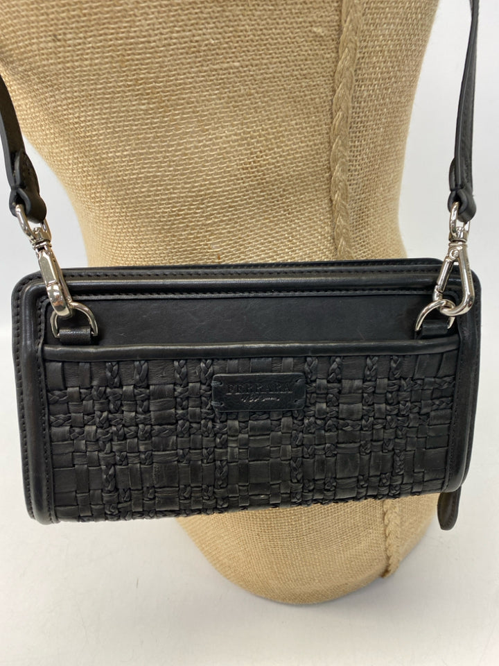 Brighton Black Woven Crossbody