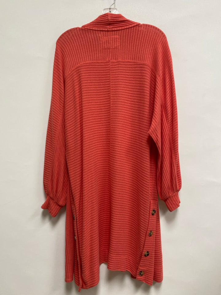 saturday sunday Size M Coral Ribbed Drape Ladies Sweater
