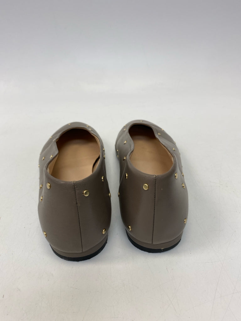 fs/ny US Shoe Size 6.5 Taupe Studded Flats