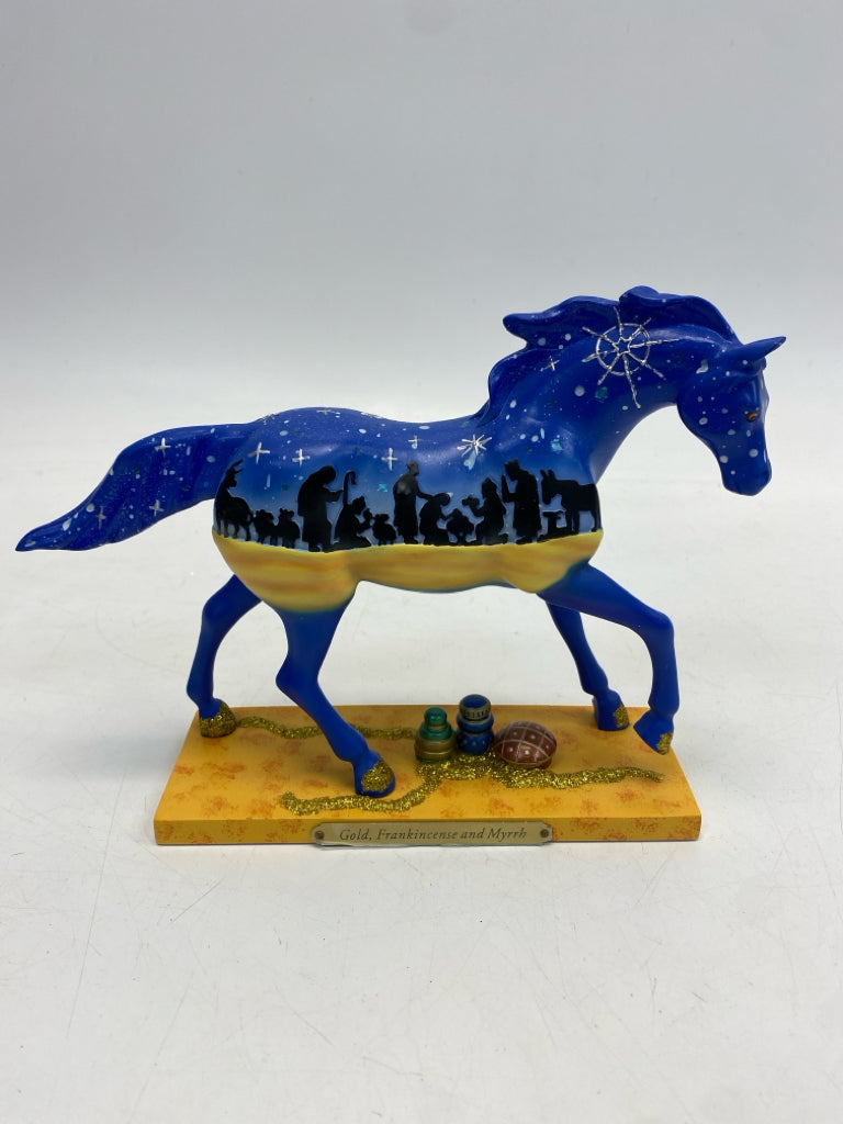 Royal Blue Horses Christmas
