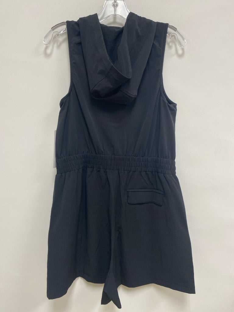 NWT Athleta Size S Black Hooded Sleeveless Ladies Romper
