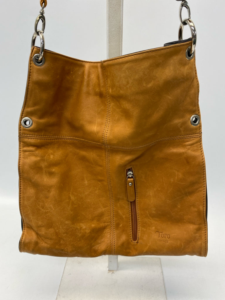 Cognac Leather Handbag
