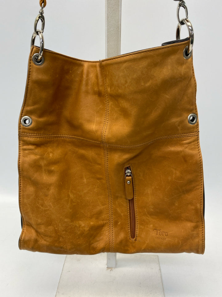 Cognac Leather Handbag