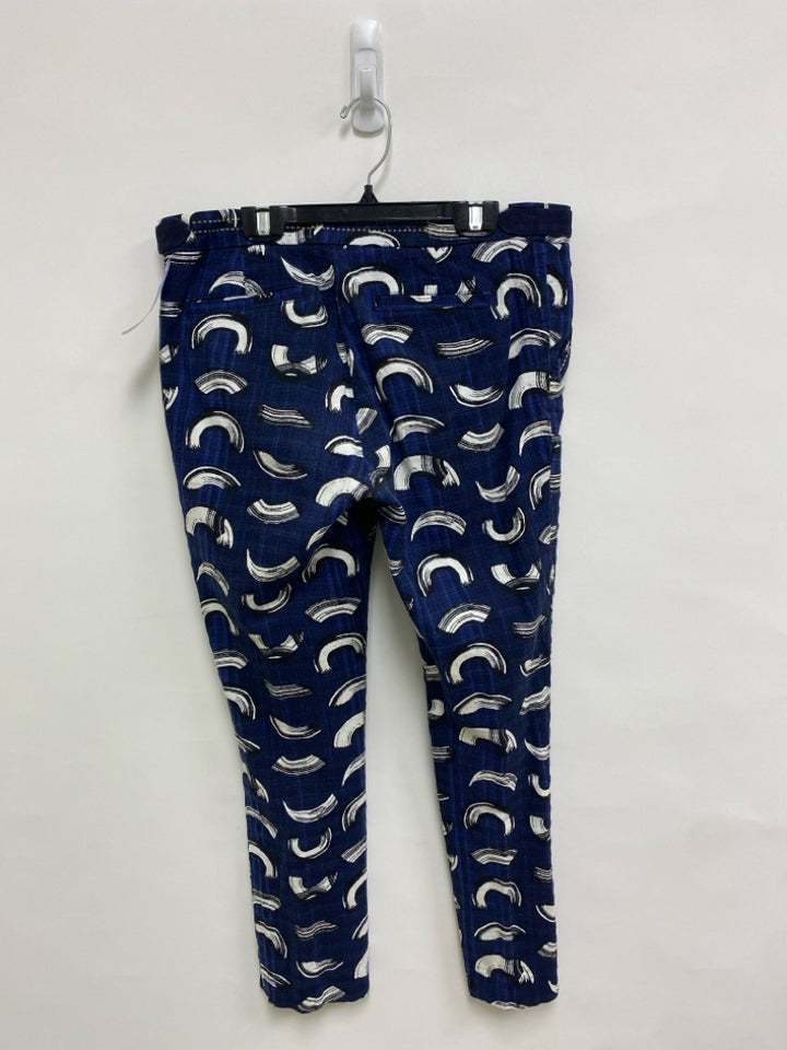 Cartonnier Size 6 Navy White/Black Print Ladies Pants