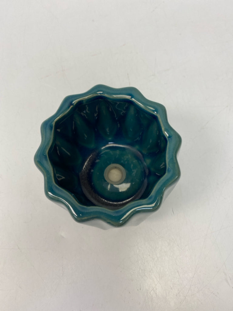 Turquoise Ceramic Planter