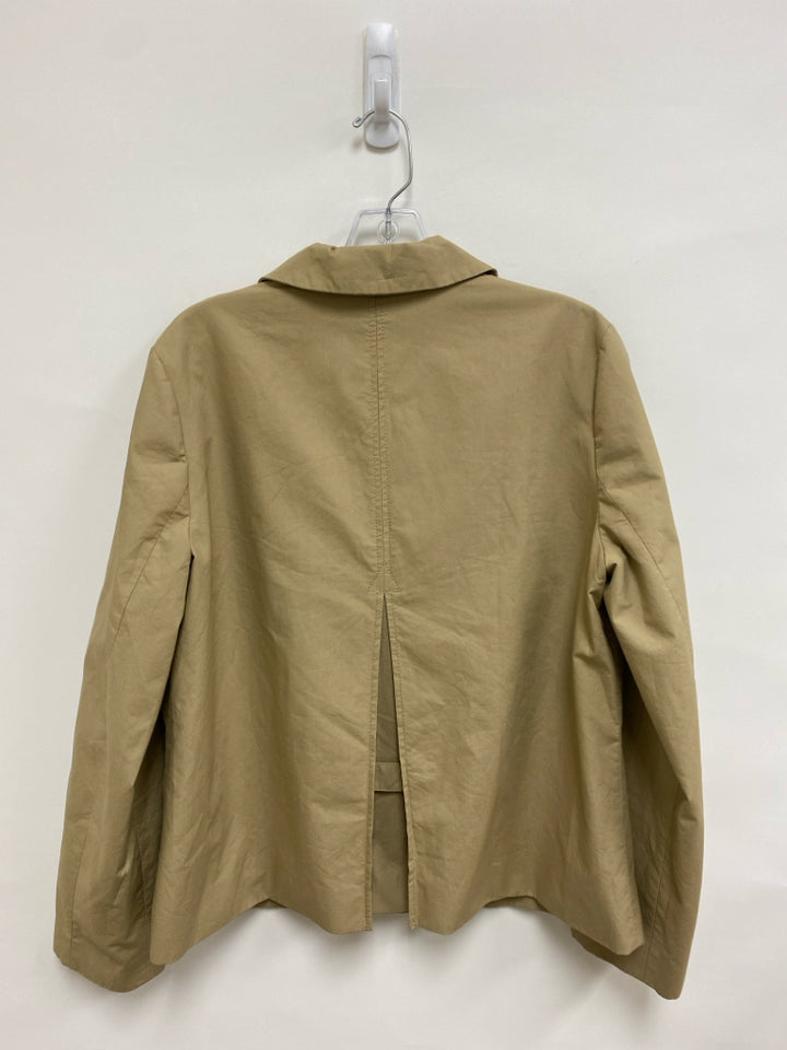 J Crew Size 12 Tan Double-Breasted Ladies Jacket