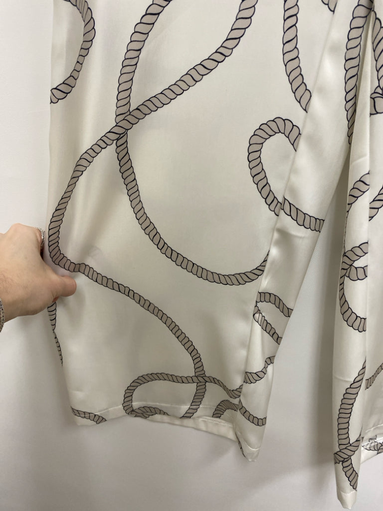 Joie Size S White Gray/Black Ropes Ladies Pants
